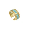 Alicudi adjustable medium ring - turquoise