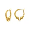 Alicudi hoop earrings - white