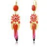 Alizia sleeper earrings - fuchsia pink