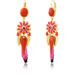 Alizia sleeper earrings - fuchsia pink