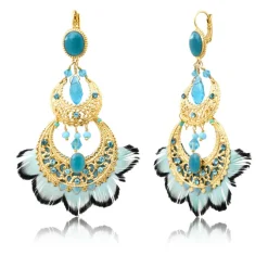 Alizia sleeper earrings - blue