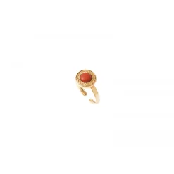 Angelique adjustable thin ring - red