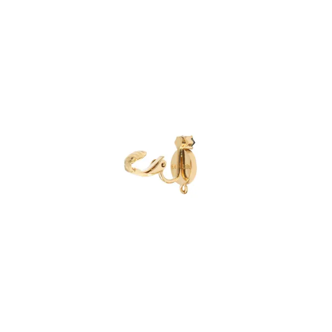 Angelique clip-on earrings - gold