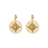 Angelique clip-on earrings - gold