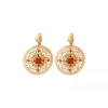 Angelique clip-on earrings - multicoloured