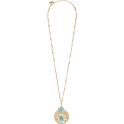 Angelique long necklace - turquoise