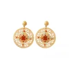 Angelique pierced stud earrings - multicoloured