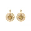 Angelique pierced stud earrings - gold