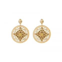 Angelique pierced stud earrings - gold