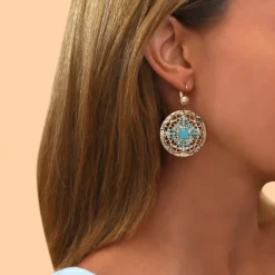 Angelique sleeper earrings - turquoise