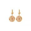 Angelique thin sleeper earrings - red