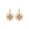 Angelique thin sleeper earrings - gold