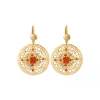 Angelique wide sleeper earrings - multicoloured