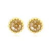 Angèle clip-on earrings - gold
