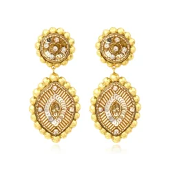 Angèle clip-on earrings - gold