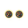 Angèle clip-on earrings - orange