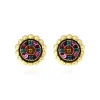 Angèle clip-on earrings - violets