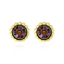 Angèle clip-on earrings - violets