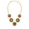 Angèle necklace - orange and purple