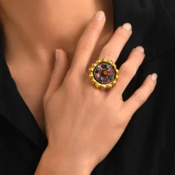 Angèle ring - violet