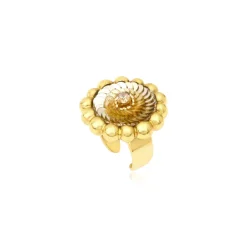 Angèle round ring - gold
