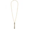 Annella long necklace - black and white