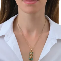 Annella pendant necklace - green