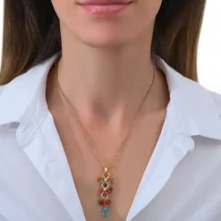 Annella pendant necklace - multicolor