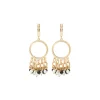 Annella sleeper earrings - black and white