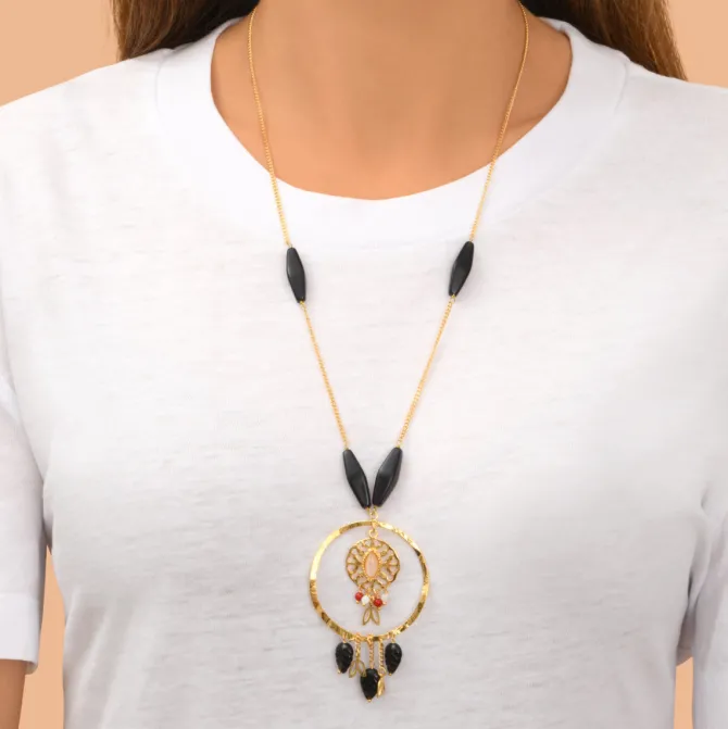 Arizona Dream long necklace - black