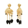 Arizona Dream pierced stud earrings - black