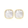 Ashanti clip-on earrings – white