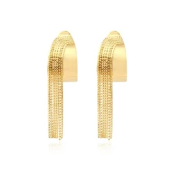 Ashanti hoop clip-on earrings – gold
