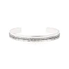 Ashanti Wide Adjustable Bangle Bracelet – Silver