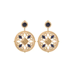 Atria clip-on earrings - blue