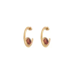 Atria hoop earrings - tortoiseshell