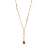 Atria pendant necklace - red