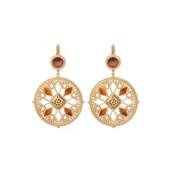 Atria sleeper earrings - tortoiseshell