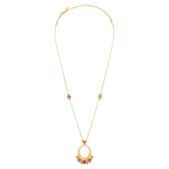 Avola adjustable long necklace - multicoloured