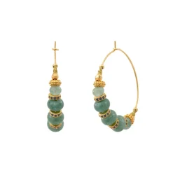 Avola hoop earrings - blue