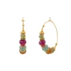 Avola hoop earrings - multicoloured