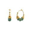 Avola mini hoop earrings - blue