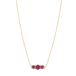 Avola pendant necklace - purple