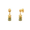 Avola pierced earrings - green