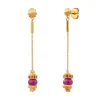 Avola pierced stud earrings - violet