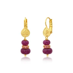 Avola sleeper earrings - violets