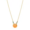 Babylon Adjustable Pendant Necklace - Orange