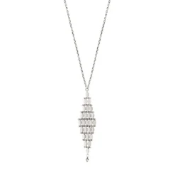 Babylon Adjustable Pendant Necklace - Silver