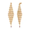 Babylon graphic stud earrings - gold