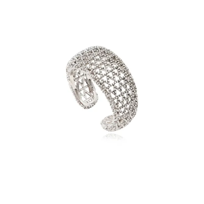 Betty adjustable ring - silver